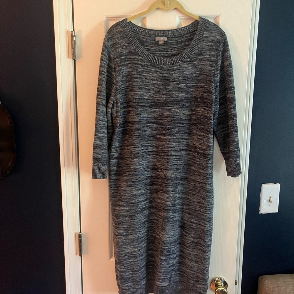 J Jill multi colored sweater dress